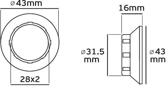VK Lighting Replacement Washer for Lighting Fixtures Brown 28114-003618