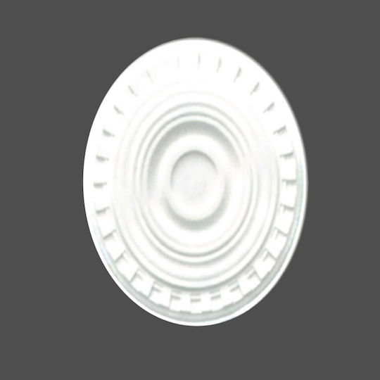 Deco Ceramica Ροζέτα Οροφής για Φωτιστικά Λευκή KALTS-ROZETA-P48