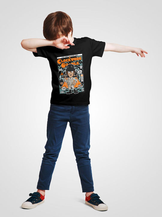 Kids' T-shirt Black Alex Delarge Clockwork Orange