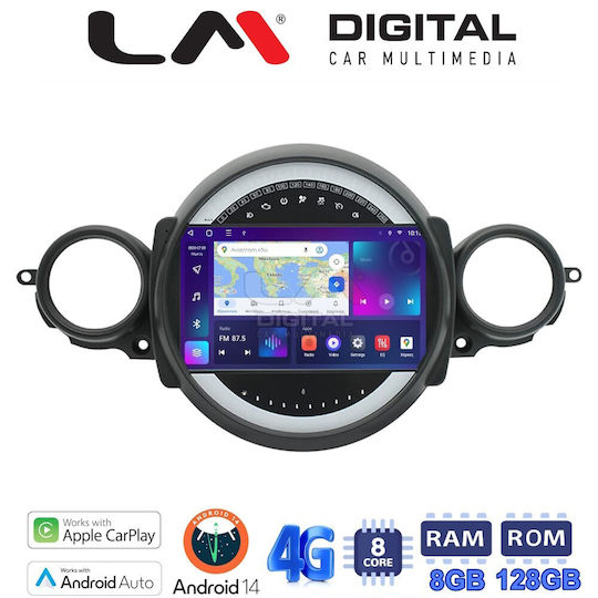 LM Digital Ηχοσύστημα Αυτοκινήτου για Mini Cooper / Clubman / Roadster 2007 > 2014 (Bluetooth/USB/WiFi/GPS/Apple-Carplay/Android-Auto) με Οθόνη Αφής 9"