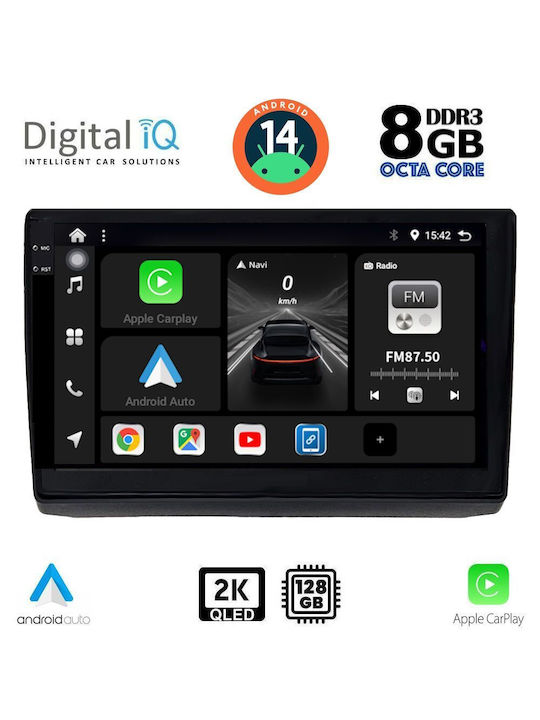 Digital IQ Car Audio System for Opel Vivaro Renault Trafic Nissan Primastar 2004-2015 (Bluetooth/USB/AUX/WiFi/GPS/Apple-Carplay/Android-Auto) with Touch Screen 10"