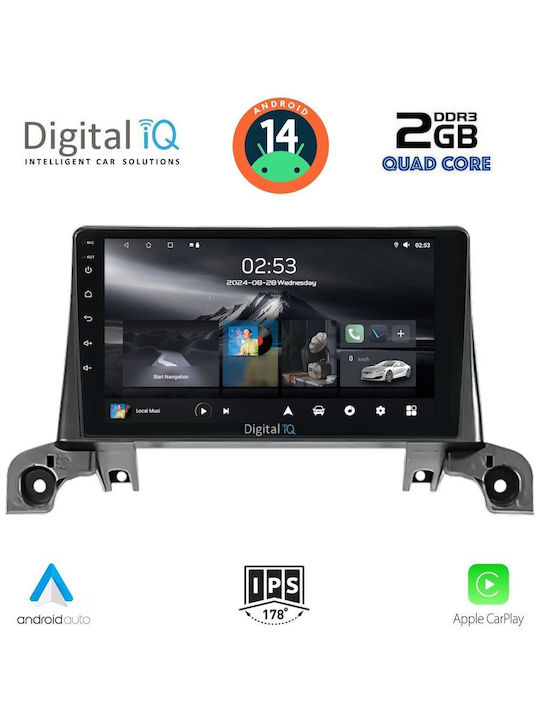 Digital IQ Car Audio System for Peugeot 3008 2016 (Bluetooth/USB/WiFi/GPS/Apple-Carplay/Android-Auto) with Touch Screen 9"