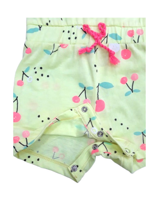 Evita Kids One-piece Fabric Shorts/Bermuda Yellow