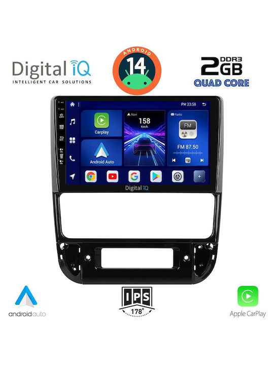 Digital IQ Car Audio System for Peugeot 406 1998-2004 (Bluetooth/USB/WiFi/GPS/Apple-Carplay/Android-Auto) with Touch Screen 9"