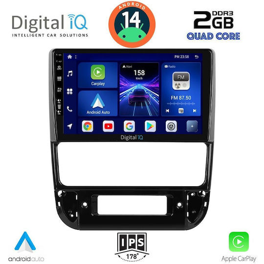 Digital IQ Sistem Audio Auto pentru Peugeot 406 1998-2004 (Bluetooth/USB/WiFi/GPS/Apple-Carplay/Android-Auto) cu Ecran Tactil 9"