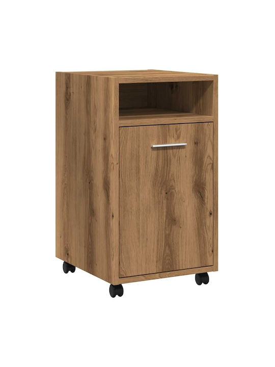 Office Storage Chipboard Cabinet Coffee L33xW38xH60cm
