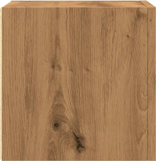Hängeschrank fürs Wohnzimmer aus Spanplatte Braun 30,5 x 30 x 30 cm