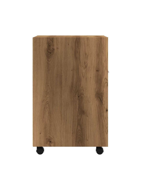 Office Storage Chipboard Cabinet Coffee L33xW38xH60cm