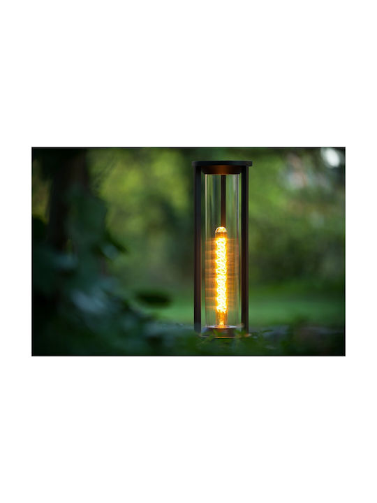 Lucide Lightning Φωτιστικό Κολωνάκι Εξωτερικού Χώρου 15W IP65 για Ντουί E27 Μαύρο