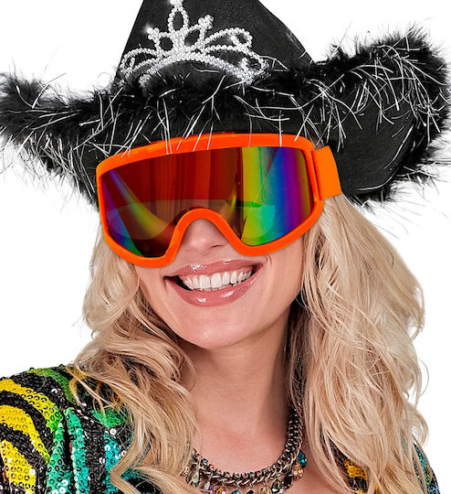 De carnaval Ochelari Portocalii 1buc