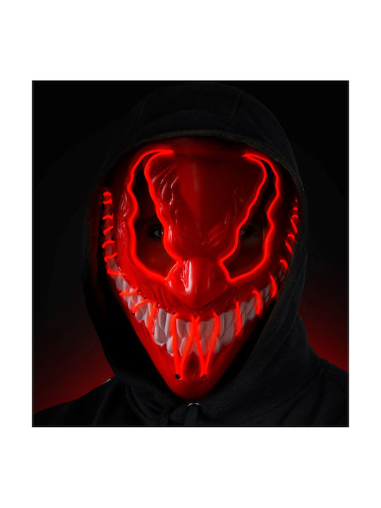 Μασκα Venom Led Φως Κοκκινη