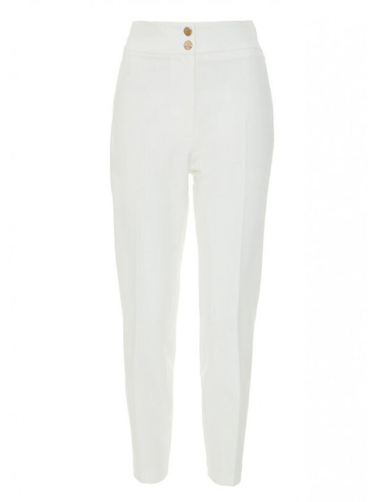 Lynne Women's Fabric Trousers White