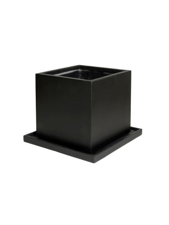 Harmony Γλάστρα Πήλινη Μαύρο 50x50x51εκ.