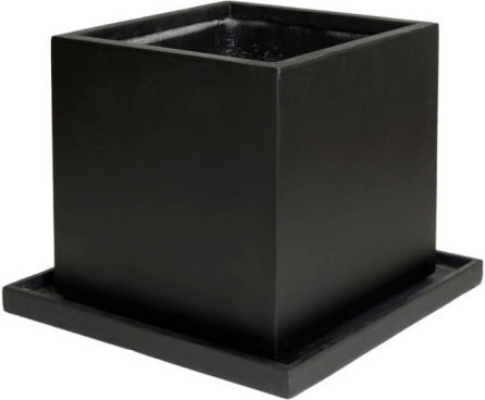 Harmony Ghiveci Ceramică Negru 30x30x30.5cm.