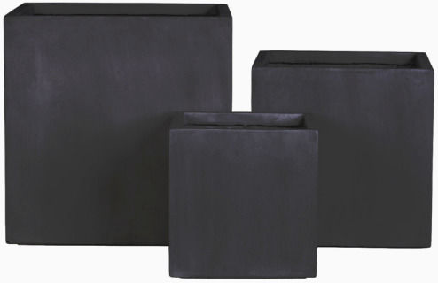 Harmony Ghiveci Ceramică Negru 30x30x30.5cm.