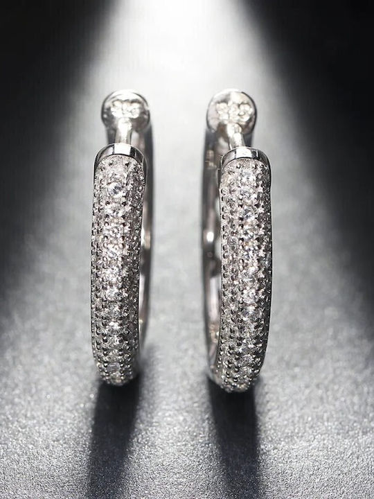 Jooliete Ohrringe Creolen aus Silber mit Steinen