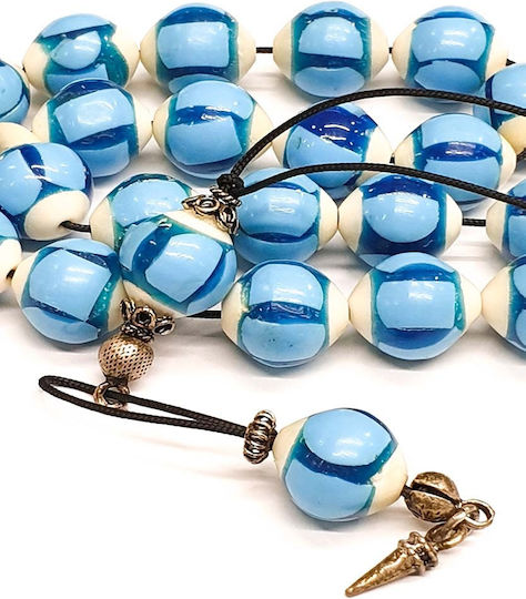 Roloi Komboloi Camel Bone Worry Beads Multicolour 32cm