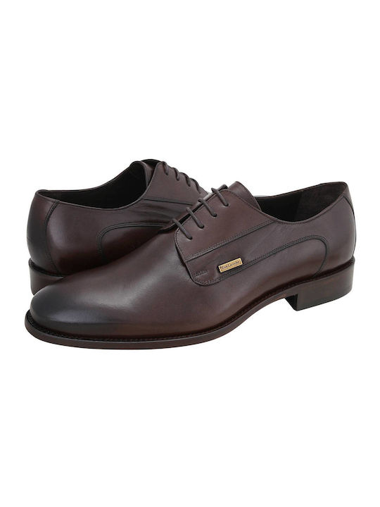 Guy Laroche Men's Leather Dress Shoes Brown