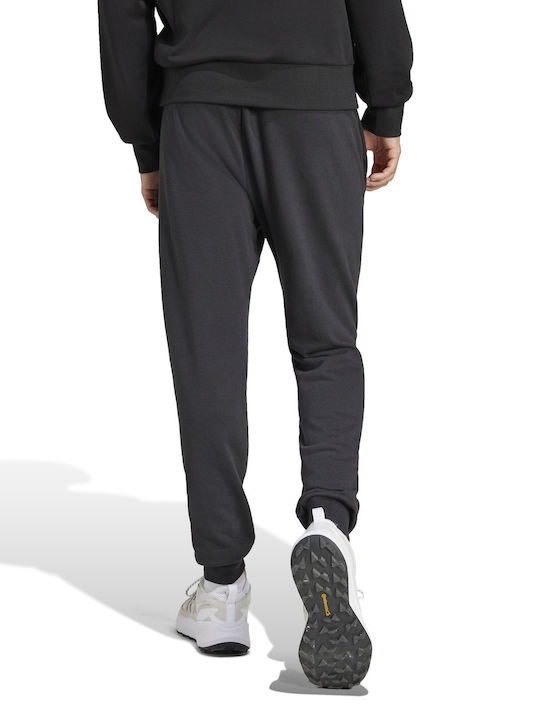 French Terry Sweatpants with Elastic Black