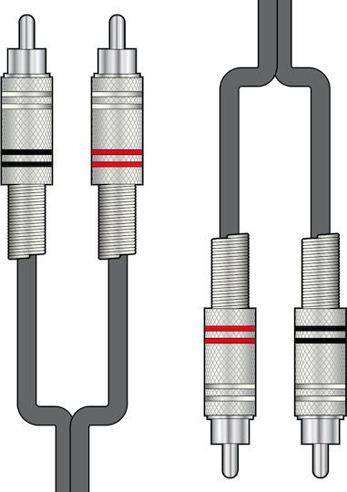 Chord Кабел RCA мъжки - RCA мъжки 1.5м 2R-2R150