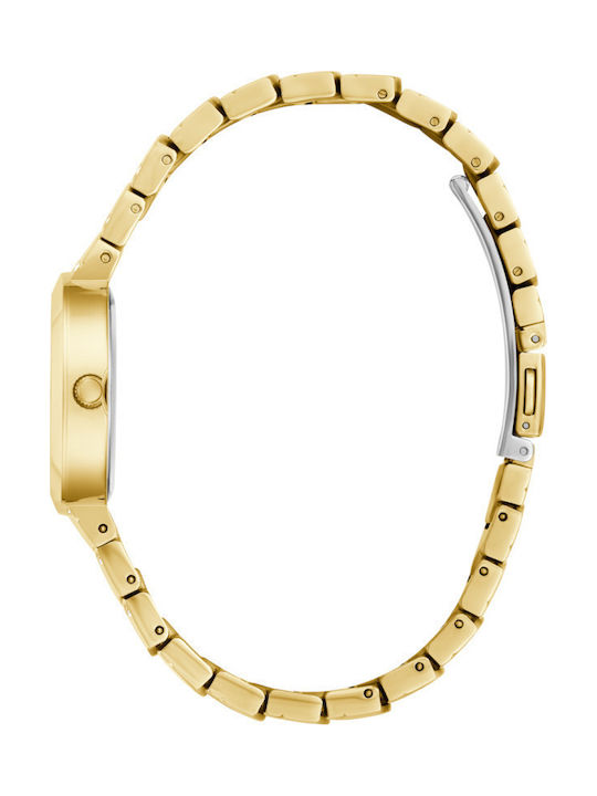 Guess Γυναικείο Ρολόι 30mm Χρονογράφος Μπαταρίας με Χρυσό Μεταλλικό Μπρασελέ
