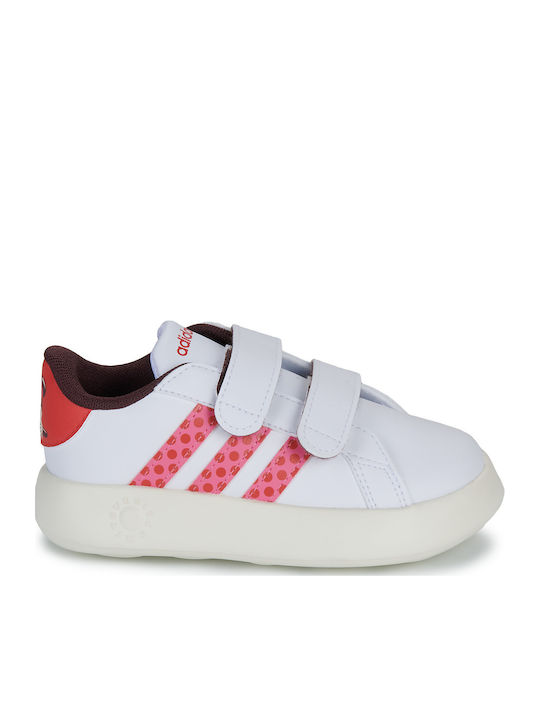 GRAND COURT Παιδικά Sneakers με Σκρατς Λευκά