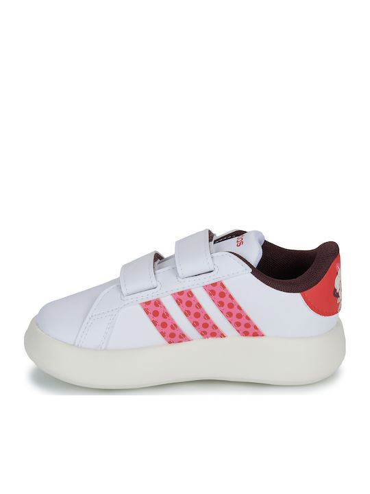 GRAND COURT Παιδικά Sneakers με Σκρατς Λευκά