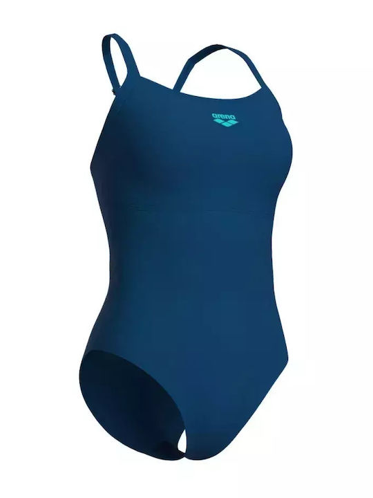 Arena Solid Women's One Piece Competition Swimsuit Blue