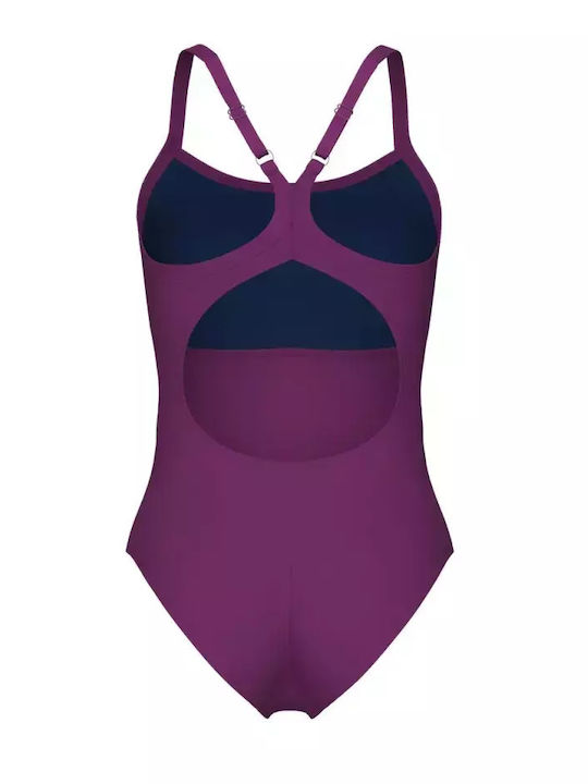 Arena Solid Women's One Piece Competition Swimsuit Purple