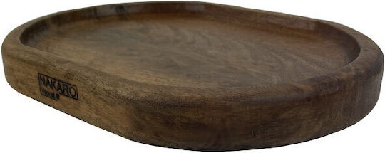 Nakaro Wood Πλατώ Σερβιρίσματος Ξύλινο 32x25x3εκ.