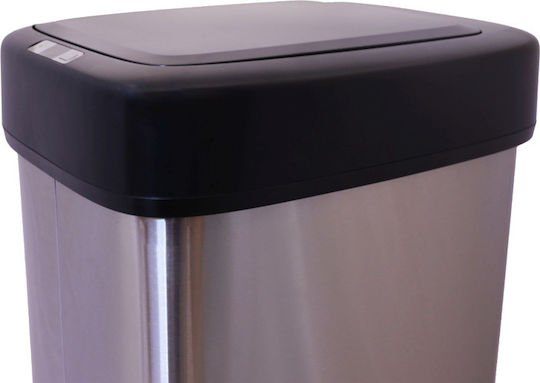 Go Clever Go Clever Mülleimer Aus Inox Mit Sensor Silber 50lt