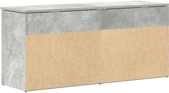 Мебел за антре със шкаф за обувки Сив Бетон 102x30.5x45см