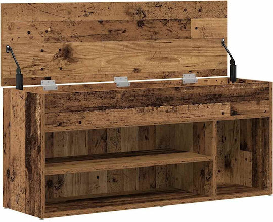 Έπιπλο Εισόδου με Παπουτσοθήκη Καφέ 102x30.5x45εκ.