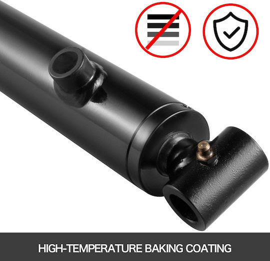 Vevor Hydraulic Cylinder 2\" Bore 36\" Stroke Hydraulic Ram Cylinder 3000psi Hydraulic Cylinders Welded Double Acting Cross Tube Sae6 Port Hydraulic Lifting Cylinder 2 X 36