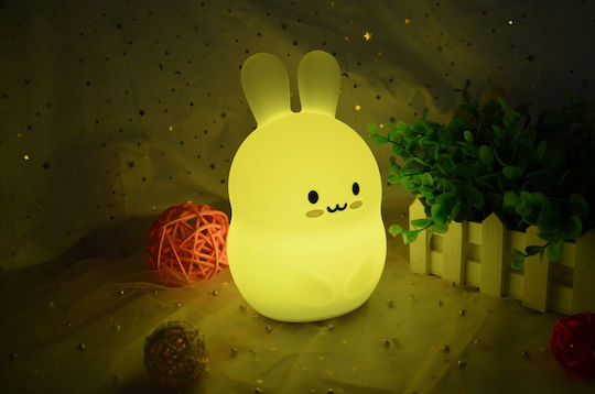 FreeOn Lămpi De Veghe Pentru Copii Led Bear Usb Alb Cu Iluminare Rgb