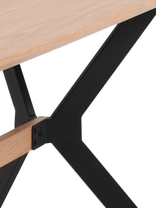 Table Dining Room Wooden Natural color 180x90x75cm