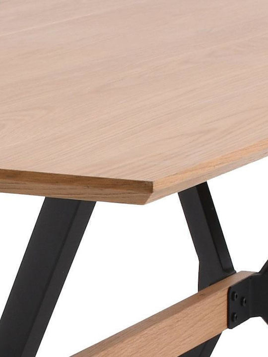 Table Dining Room Wooden Natural color 180x90x75cm