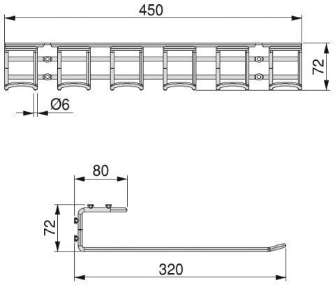 Emuca Εξοπλισμός Οργάνωσης Bar 32cmx32cmx32cm