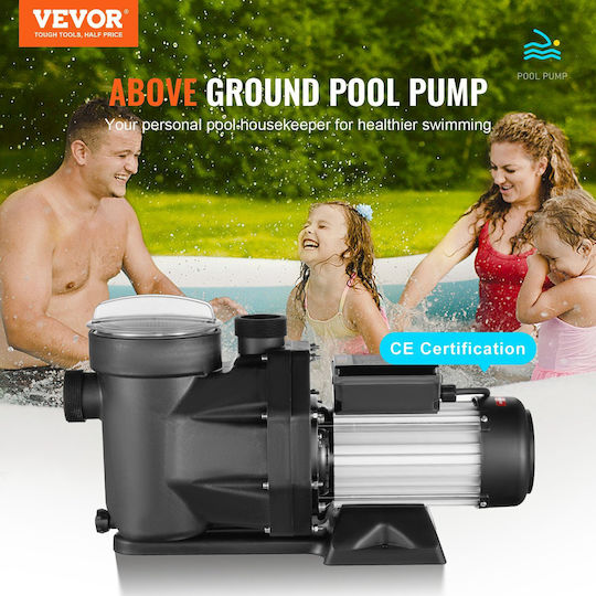 Vevor Pool Pump Filter Single-Phase with Horsepower 2hp