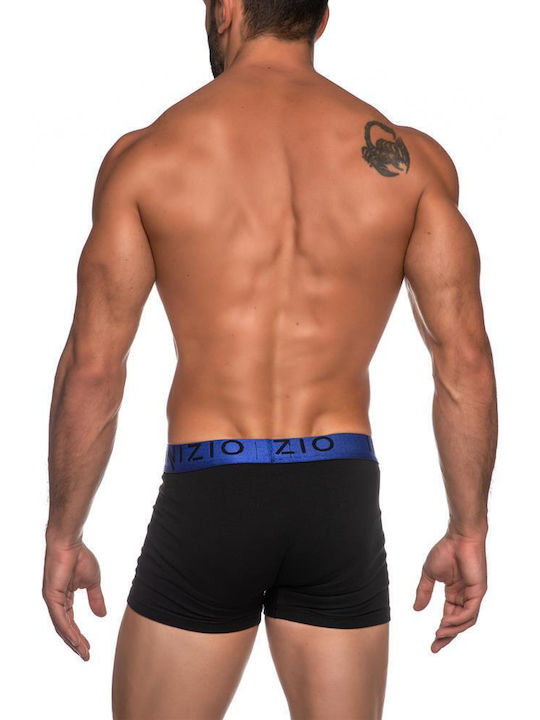 Inizio Men's Boxer BLACK / ROYAL BLUE