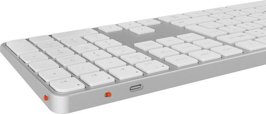 Meetion ikey K230 Kabellos Bluetooth Nur Tastatur Englisch US Weiß