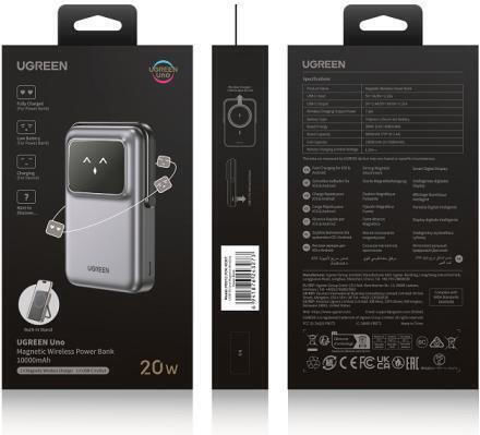 Ugreen PB572 Power Bank 10000mAh 20W Power Delivery Γκρι