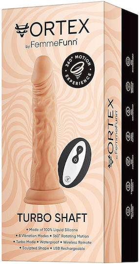 FemmeFunn Turbo Ρεαλιστικός Δονητής με Remote Control Ροζ