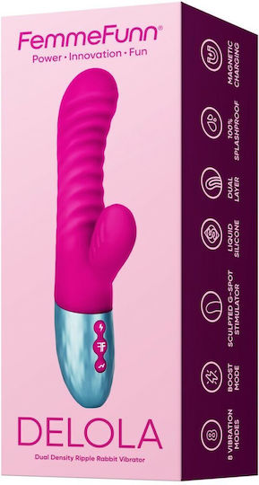 FemmeFunn Δονητής Rabbit 23.6cm Ροζ