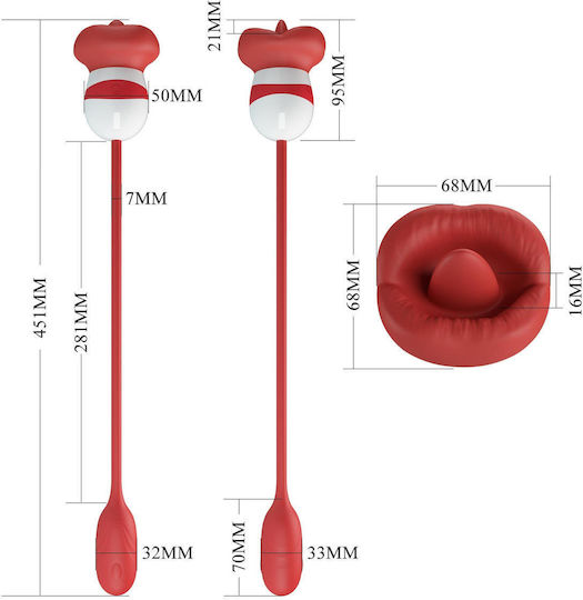 Baile Double Vibrator Red