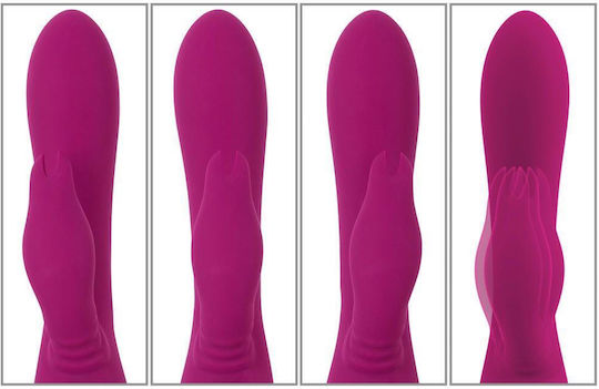 Javida 3 Function Vibrator Δονητής Μασάζ 23cm Μωβ