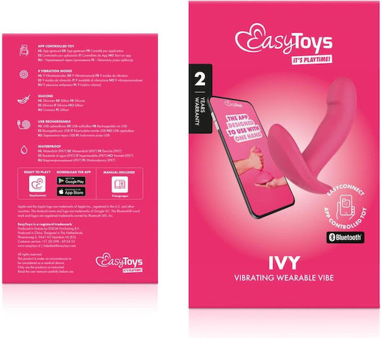 EasyConnect Vibrator pentru cupluri cu Telecomandă Roz
