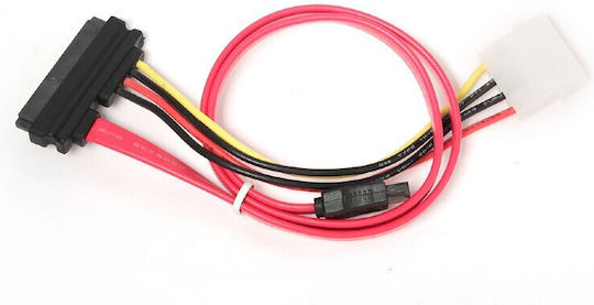Gembird 22-Pin SATA III to 7-Pin SATA III Cable 0.35m Red (CC-SATA-C1)