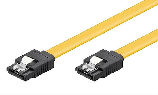 Powertech 7-Pin SATA III - 7-Pin SATA III Cable 40cm Κίτρινο