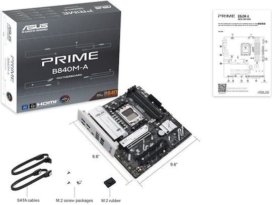 Asus PRIME B840M-A-CSM Motherboard Micro ATX με AMD AM5 Socket 90MB1J10-M0EAYC